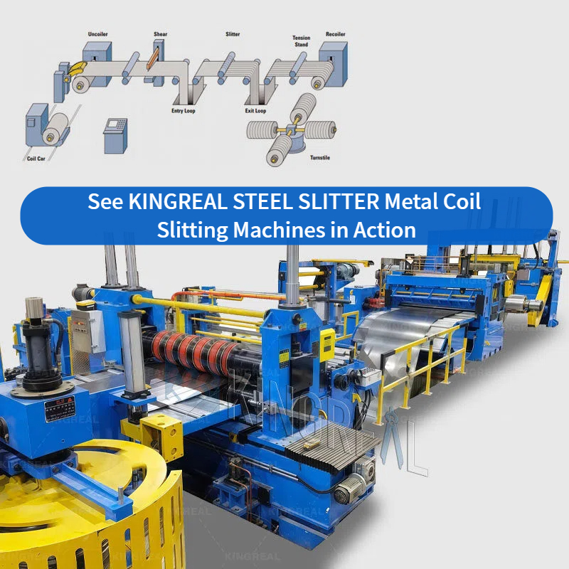 ماشین های برش کویل فلزی KINGREAL STEEL SLITTER را در عمل ببینید