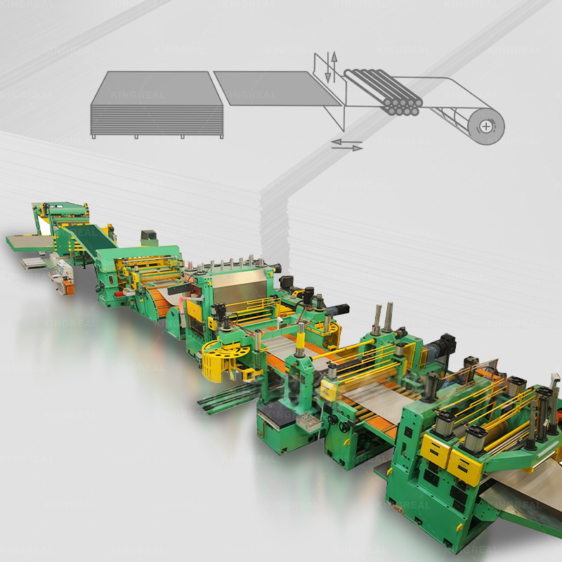سیم پیچ به ورق برش به طول دستگاه