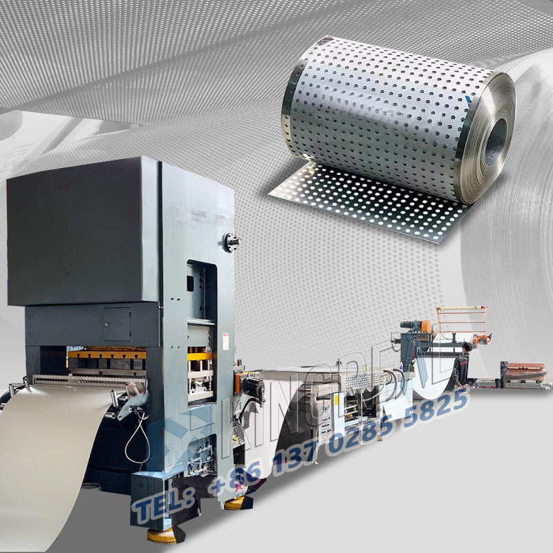 ورق کویل سوراخ و عقب ماشین